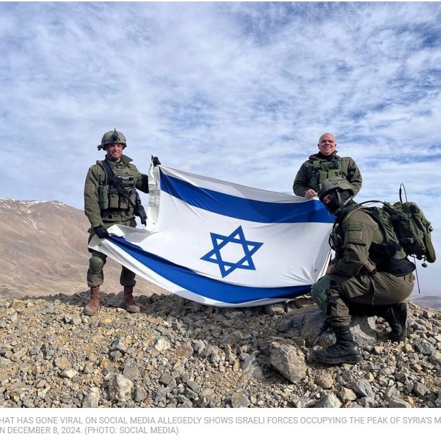 Israeli forces on Mt Hermon